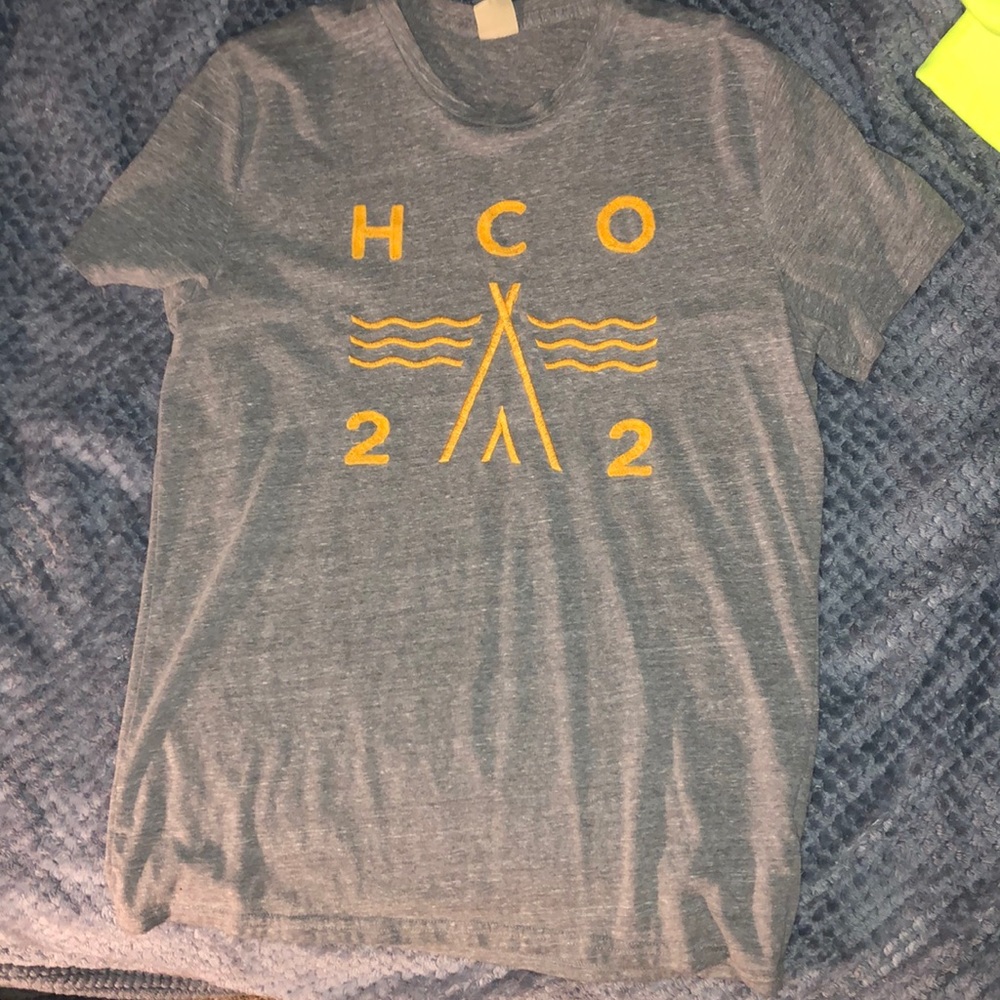 Grey and yellow shirt